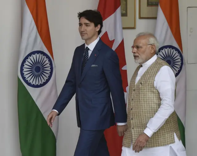 जस्टिन ट्रूडो- नरेंद्र मोदी