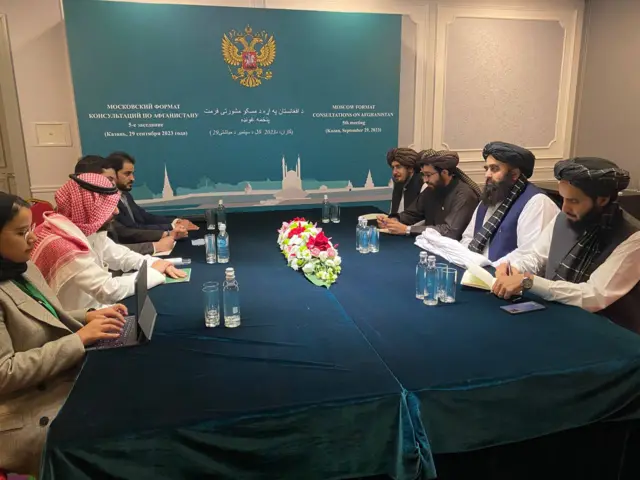 دیدار وزیر خارجه طالبان با نماینده عربستان سعودی در قازان روسیه