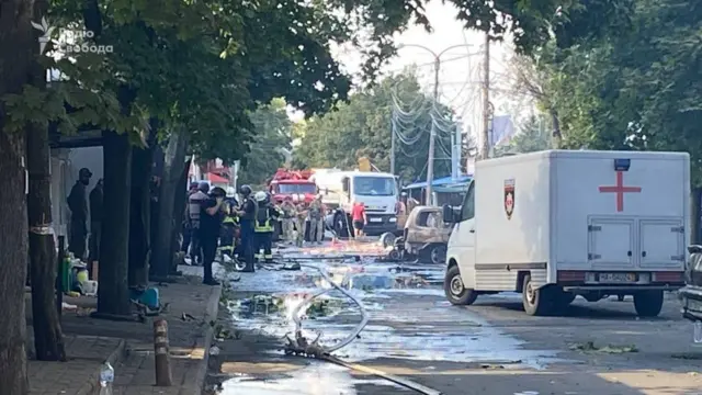 Последствия удара по Константиновке