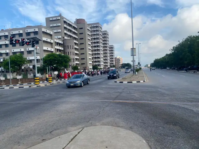 Empty road wey dey lead to Appeal court, dis road dey always dey busy