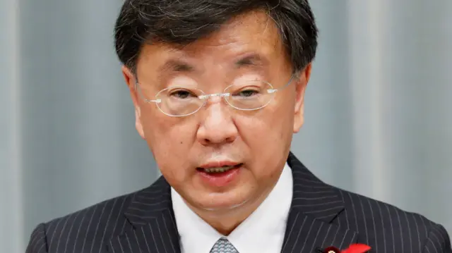 जापान के चीफ़ केबिनेट सेक्रेटरी हिरोकाज़ु मातसुनो