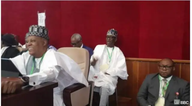 Igbakeji Aarẹ Kazzim Shettima ati awọn eeyan miran