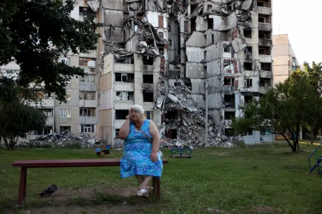 Разрушенный дом в Харькове, 31 августа 2023 года