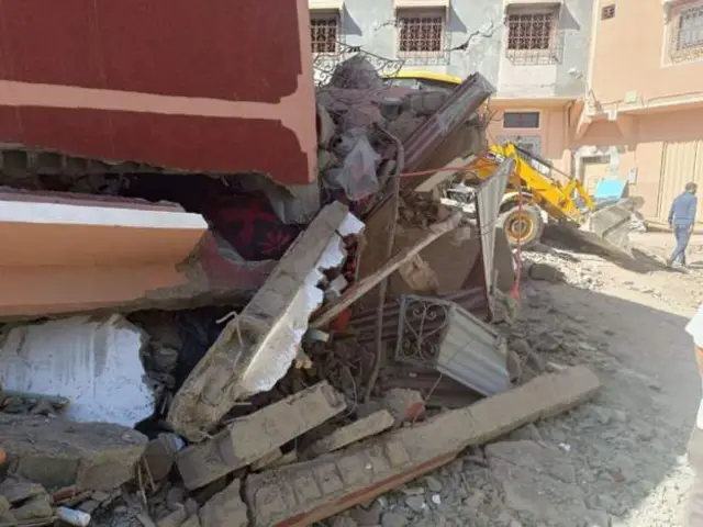 الكثير من المباني تدمرت في مراكش جراء الزلزال