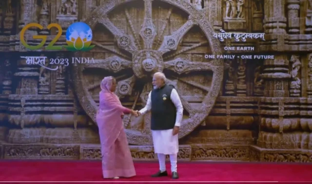 विदेशी नेताओं का स्वागत