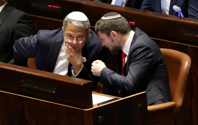 إيتامار بن جفير (يسار) وبتسلئيل سموتريش (يمين)