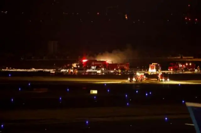 Japan plane fire