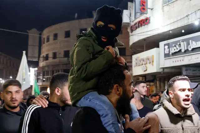 مظاهرات في مدينة جنين شمال الضفة