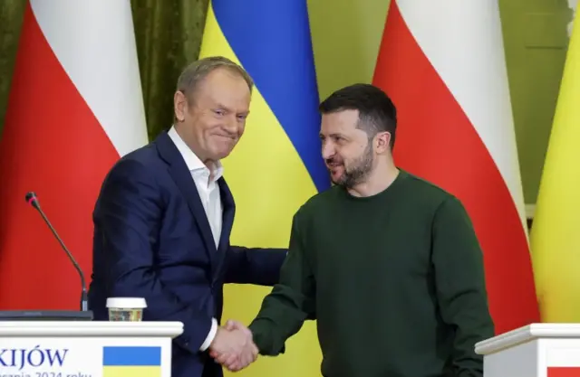 Туск и зеленский