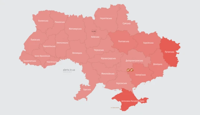 Карта тревог