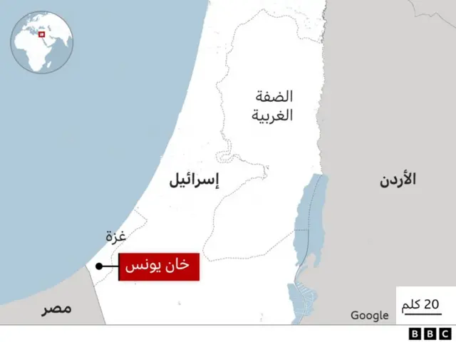 خريطة غزة