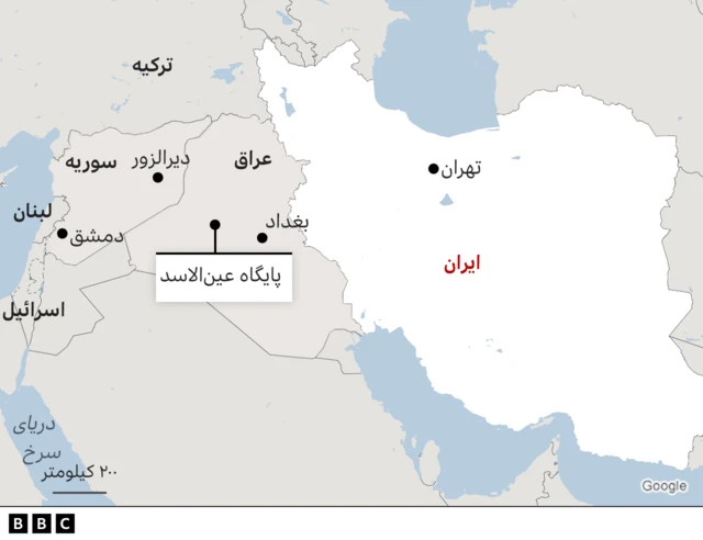 نقشه ایران عراق و سوریه