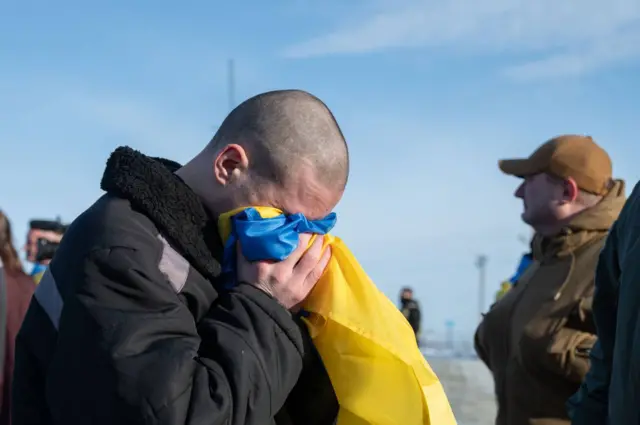 Возвращенные украинские военные