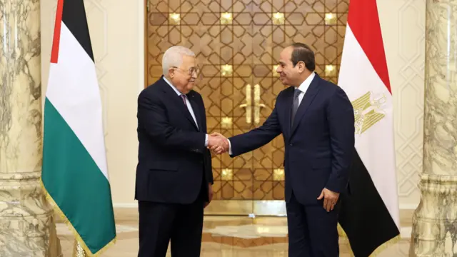 الرئيسان المصري والفلسطيني