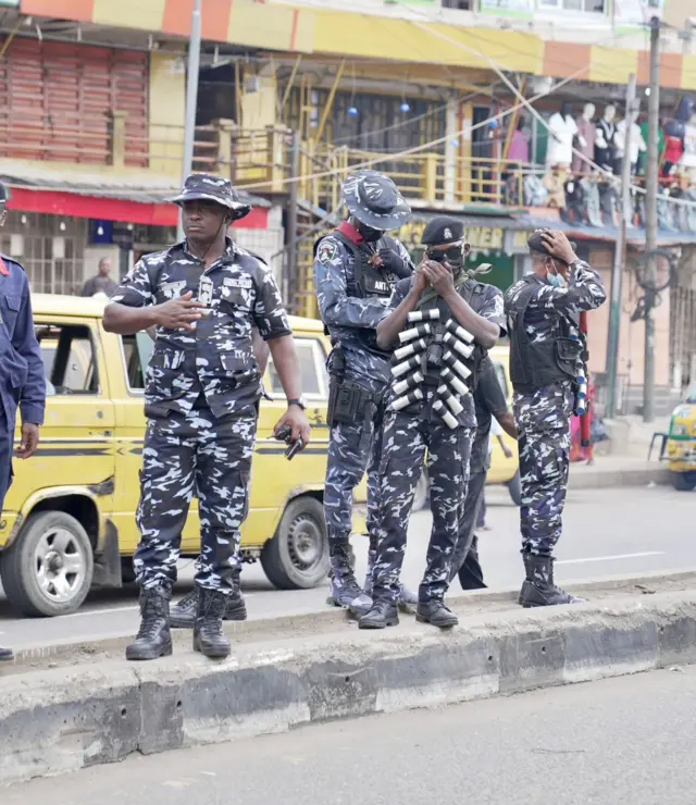 Police tanda for Lagos protest ground