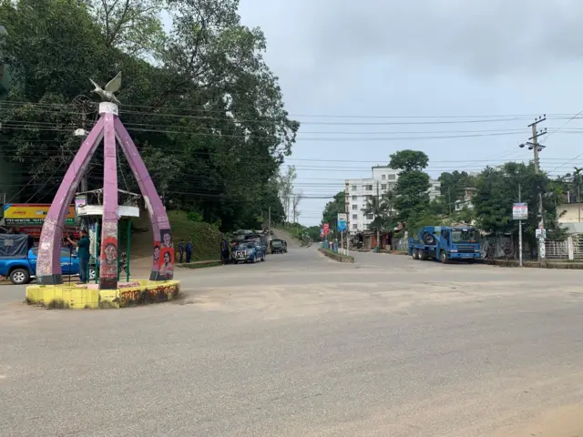 শিক্ষককে পিটিয়ে হত্যার ঘটনায় খাগড়াছড়িতে থমথমে পরিস্থিতি বিরাজ করছে। (গত ২১শে সেপ্টেম্বরের ছবি)
