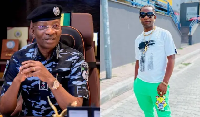 Onyeisi ndị uweojii Naịjirịa Kayode Egbetokun na Speed Darlington