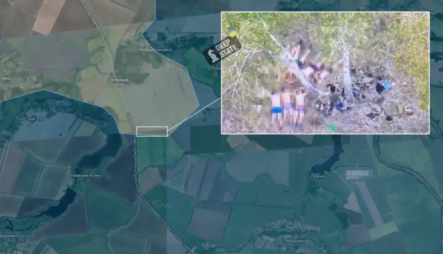 Фото предполагаемого расстрела украинских военных