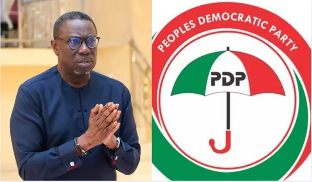 Foto Asue Ighodalo na njirimara PDP