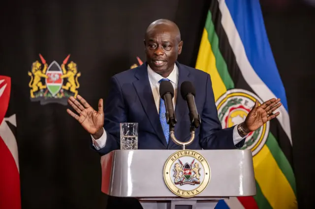 Rigathi Gachagua bụbu osote onyeisiala mba Kenya tupu ụlọomeiwu Sịneti achụpụ ya n'ọkwa ụbọchị Tọzde 17 Ọktoba, 2024