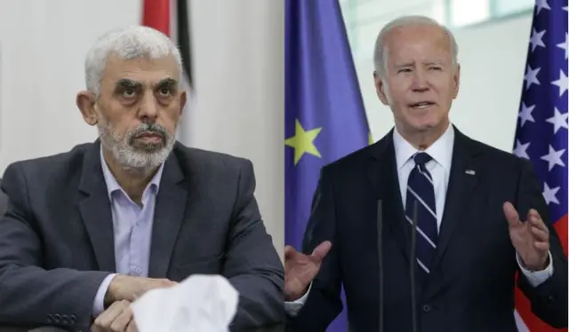 Yahya Sinwar na Onyeisiala mba Amerịka Joe Biden