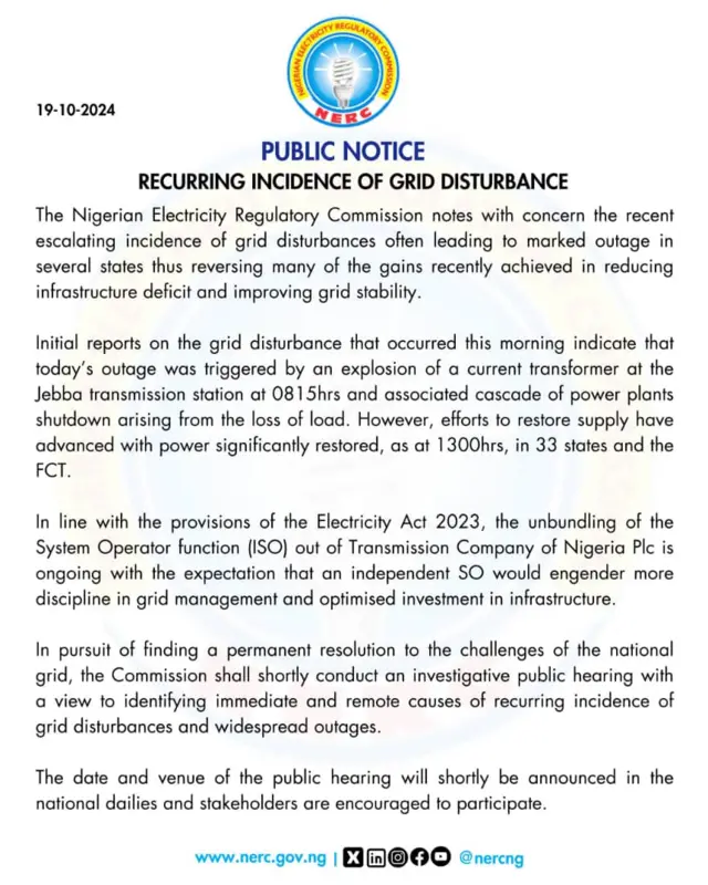 Ihe mere ọkụ latrịk ji kopu isi ọzọ taa – NERC