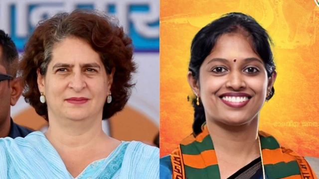 प्रियंका गांधी और नाव्या हरिदास