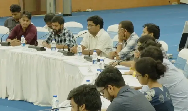 নবান্নে মুখ্যমন্ত্রীর সঙ্গে বৈঠকে আন্দোলনরত চিকিৎসকরা।