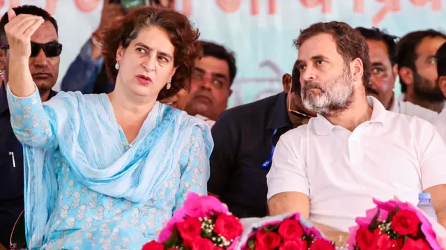 राहुल गांधी और प्रियंका गांधी