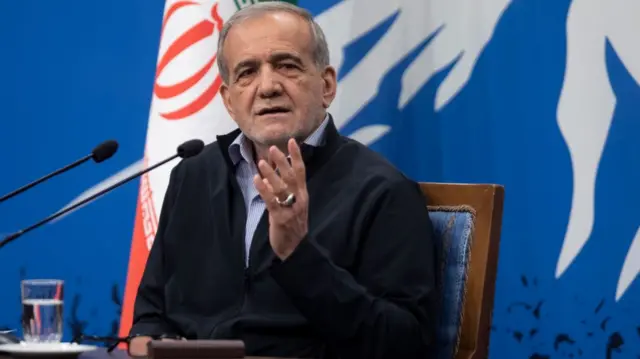 ईरान के राष्ट्रपति मसूद पेज़ेश्कियान (फ़ाइल फ़ोटो)