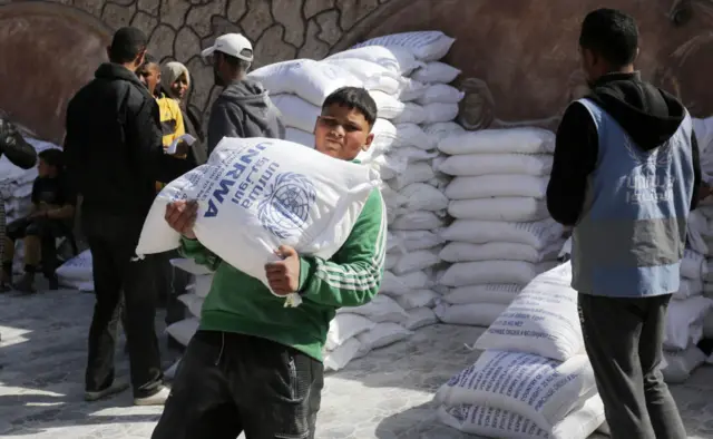 انروا آٹا غزہ