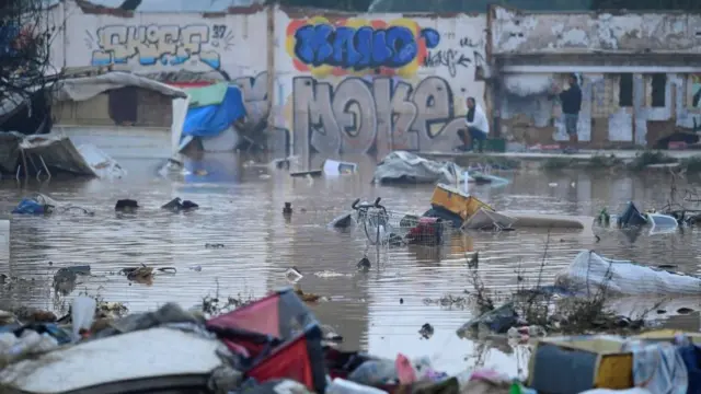 स्पेन में आई बाढ़