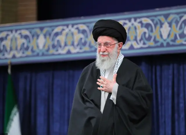 المرشد الأعلى الإيراني آية الله علي خامنئي في طهران في الثاني من أكتوبر/تشرين الأول 2024