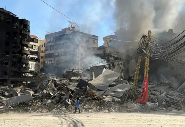 دمار إثر قصف إسرائيلي في بيروت
