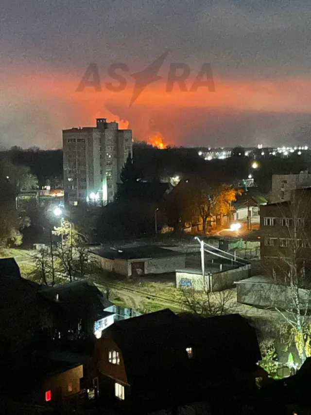пожар в Брянске