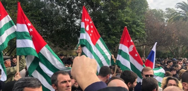 Masu zanga-zanga a Abkhazia da ke ƙasar Georgia