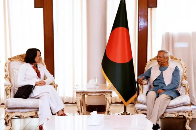 প্রধান উপদেষ্টা অধ্যাপক মুহাম্মদ ইউনূসের সঙ্গে যুক্তরাজ্যের ভারত-প্রশান্ত মহাসাগরবিষয়ক প্রতিমন্ত্রী ক্যাথরিন ওয়েস্টের সাক্ষাৎ