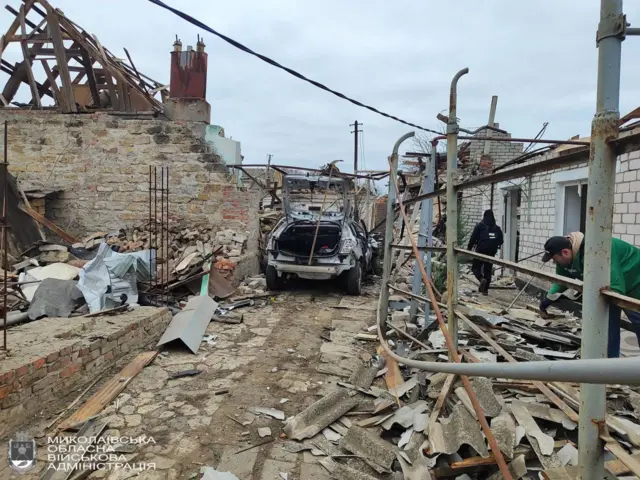 Сильные разрушения в частном секторе в Николаеве