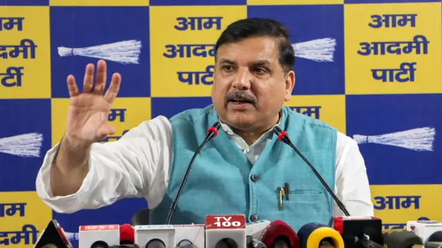 राज्यसभा सांसद और आम आदमी पार्टी नेता संजय सिंह (फाइल फोटो)