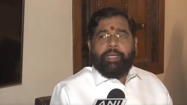एएनआई के साथ बातचीत के दौरान एकनाश शिंदे