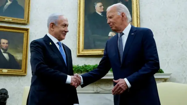 Joe Biden na Benjamin Netanyahu