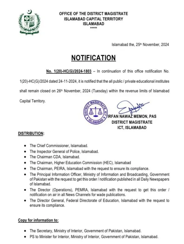 DC Islamabad