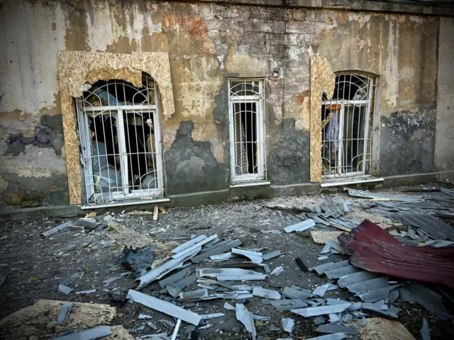 последствия ракетного удара в Одессе