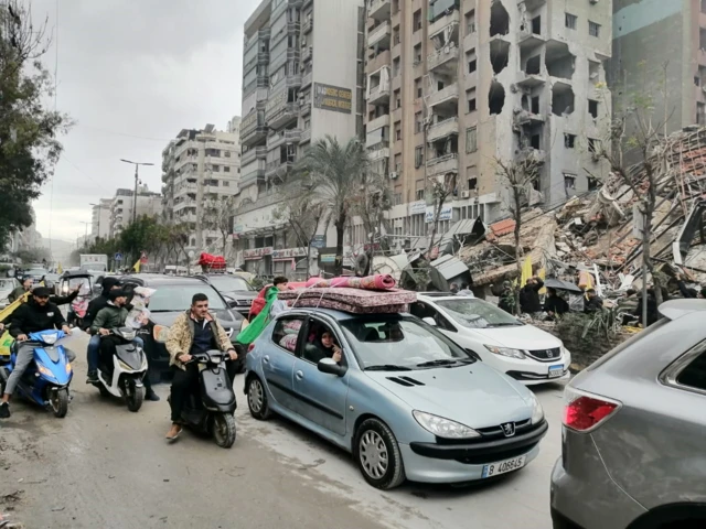 الطريق المؤدي من بيروت إلى جنوب لبنان