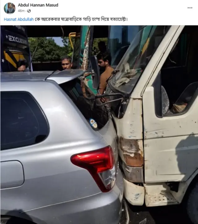 আব্দুল হান্নান মাসুদের ফেসবুক স্ক্রিনশট