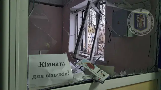 последствия атаки беспилотников в Киеве