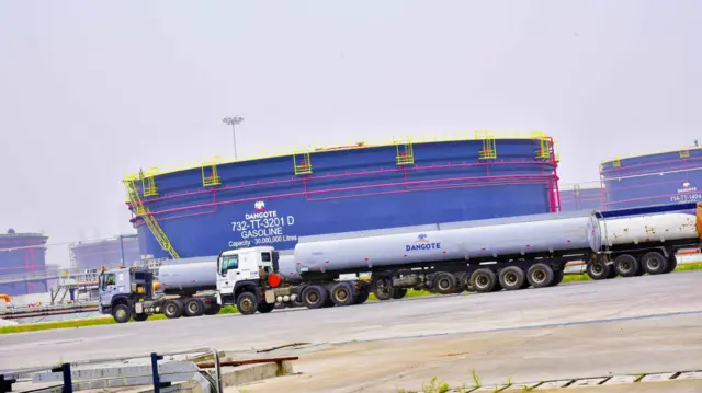 Ụlọọrụ na-esipụta mmanụ ụgbọala nke Dangote