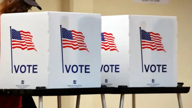 Polling booth for US