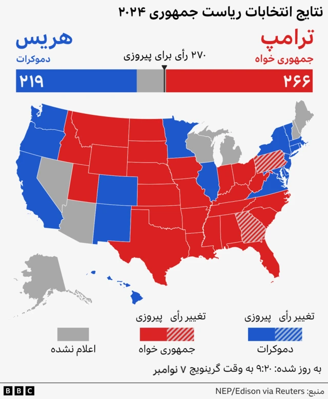 نقشه آمریکا