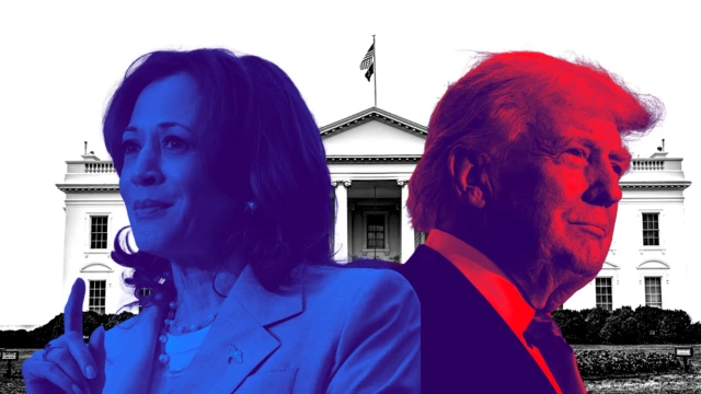 Bà Harris và ông Donald Trump